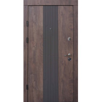Дверь входная Qdoors Люксор - М спил дерева коньячный