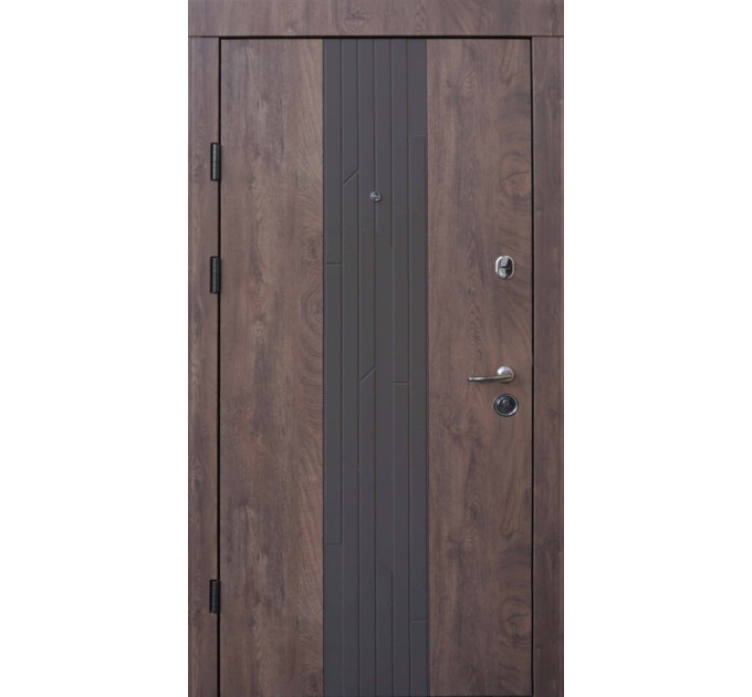 Дверь входная Qdoors Люксор - М спил дерева коньячный