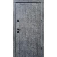 Дверь входная Qdoors Мироу мрамор темный/ белая эмаль