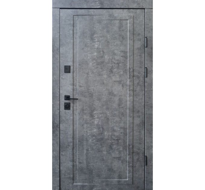Дверь входная Qdoors Мироу мрамор темный/ белая эмаль