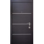 Дверь входная Qdoors Горизонт- АL-В венге горизонт темный