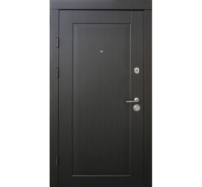Дверь входная Qdoors Прованс венге темный/ белая шагрень