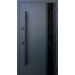 Дверь входная Qdoors Спейс 3К ручка DMD антрацит песок/ гладкая белая шагрень