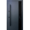 Дверь входная Qdoors Спейс 3К ручка DMD антрацит песок/ гладкая белая шагрень