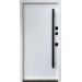 Дверь входная Qdoors Спейс 3К ручка DMD антрацит песок/ гладкая белая шагрень
