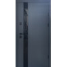 Дверь входная Qdoors Elegant антрацит песок/ гладкая белая шагрень