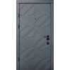 Дверь входная Qdoors Тиффани грифель структура софт/белая эмаль
