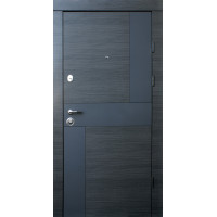 Дверь входная Qdoors Стиль - М венге серый гор. арт/ белое дерево