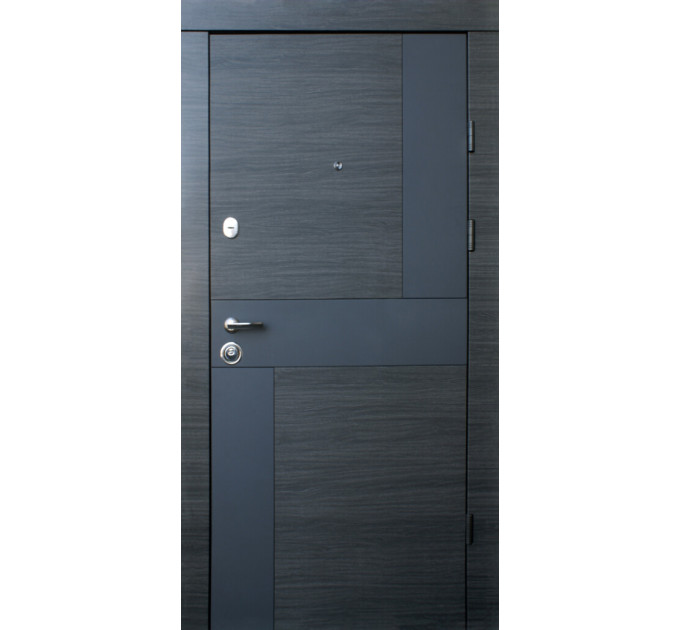 Дверь входная Qdoors Стиль - М венге серый гор. арт/ белое дерево