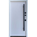 Дверь входная Qdoors Elegant 3К ручка DMD антрацит песок/ гладкая белая шагрень