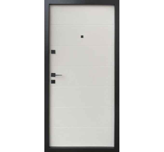 Дверь входная Qdoors Горизонталь w венге гор. темное/венге ванильный гор.