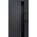 Дверь входная Qdoors Арт 8019-3К ручка DMD ral8019/дуб темный