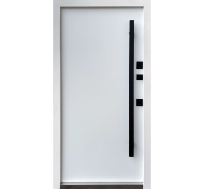 Дверь входная Qdoors Elegant W 3К ручка DMD 8019 8019/ белое дерево
