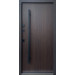 Дверь входная Qdoors Арт 8019-3К ручка DMD ral8019/дуб темный