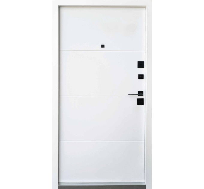 Дверь входная Qdoors Аккорд-АК дуб табак / белое дерево