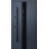 Дверь входная Qdoors Флай 3К ручка DMD антрацит песок/ гладкая белая шагрень
