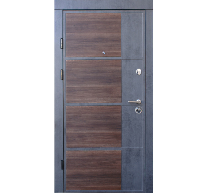 Дверь входная Qdoors Бостон - М бетон темный/ бетон светлый