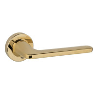 Ручка дверная SIBA GLORY на розетке R10 золото PVD (03 03)
