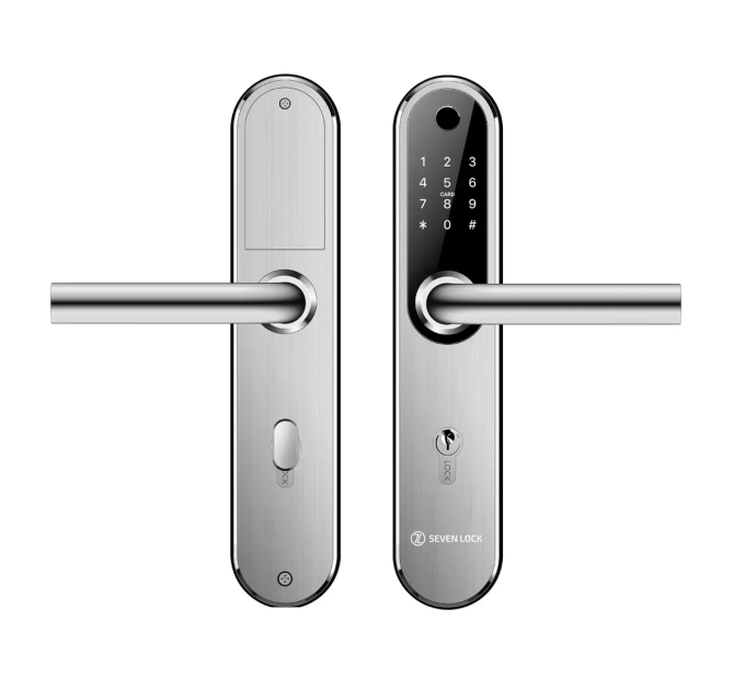 Умный замок SEVEN LOCK SL-7768BF (85мм) silver (Без врезной части)