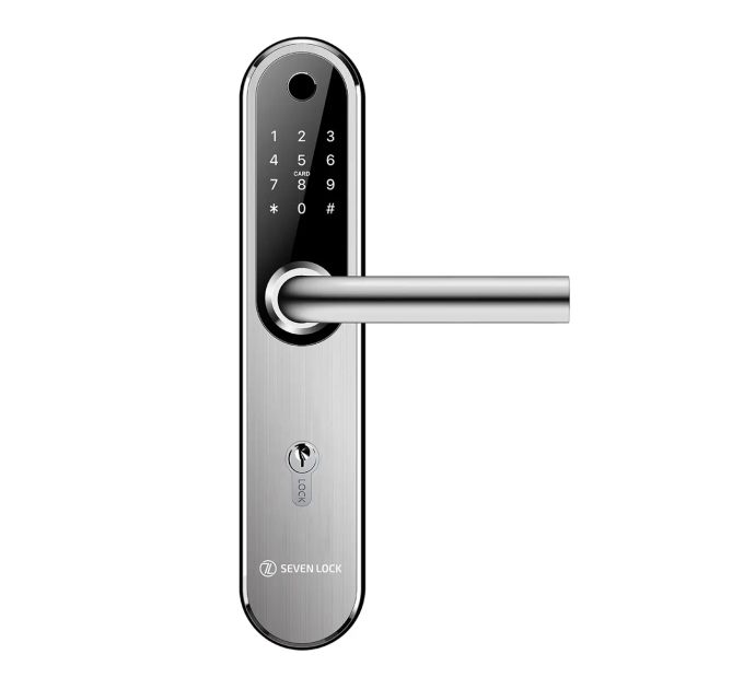 Умный замок SEVEN LOCK SL-7768BF (85мм) silver (Без врезной части)