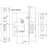 SIBA Замок для металлической двери сувальдный 10052/L 5 кл., 85/60 мм
