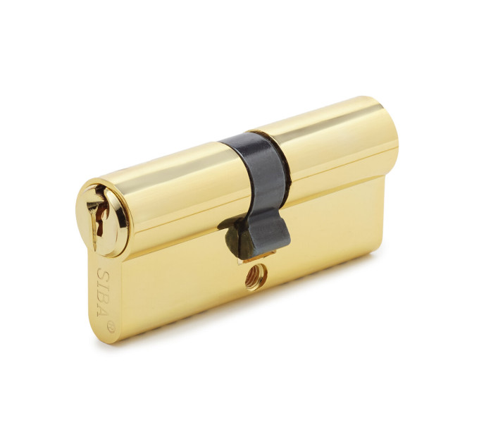 Цилиндр SIBA 70 мм (35x35) кл-кл 3 кл. желтый 12170/CZ ZAMAK