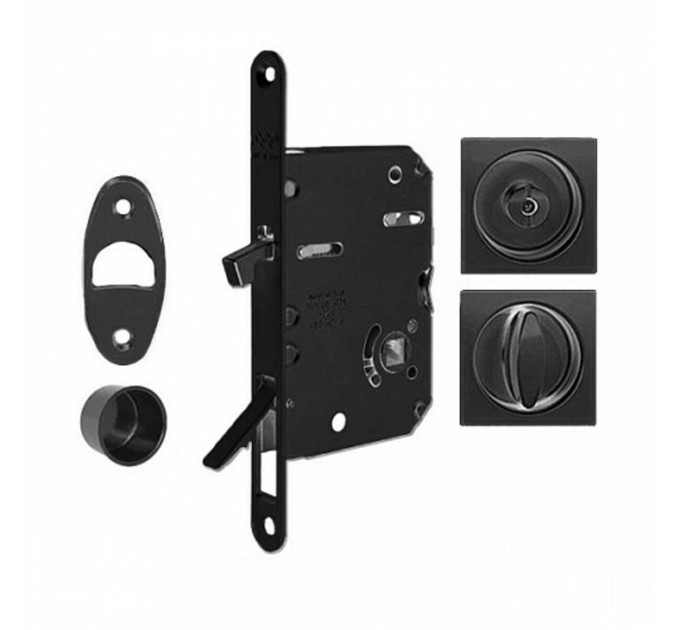 AGB Комплект Scivola TRE WC CLASS kit A для раздвижной двери черный