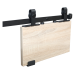 LN12_MINI компл. фурнитуры LUNA MINI на 1 дверь, с направляющей 1220 мм, Design Line, черный мат.