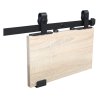 LN12_MINI компл. фурнитуры LUNA MINI на 1 дверь, с направляющей 1220 мм, Design Line, черный мат.