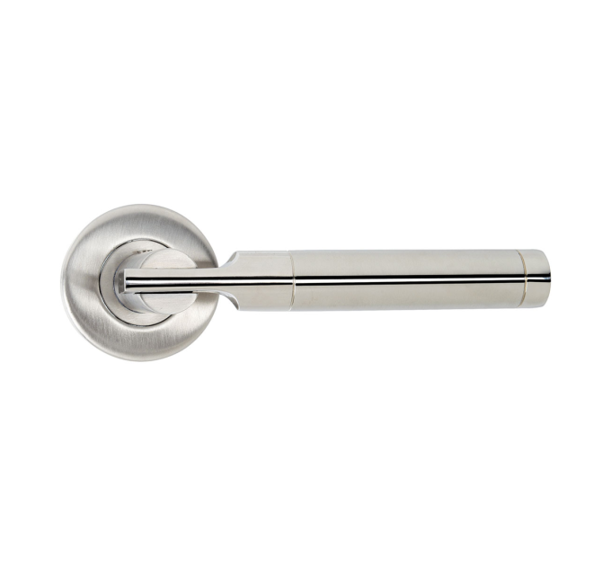 Ручка дверная SIBA ECO PORTO из нержавеющей стали на розетке SSR01 (22 22)