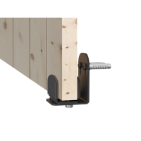 Mantion ROC Design Нижний проводник металлический, крепеж к стене, черный матовый