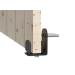 Mantion ROC Design Нижний проводник металлический, крепеж к стене, черный матовый