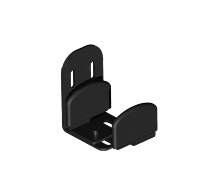 Mantion ROC Design Нижний проводник металлический, крепеж к стене, черный матовый