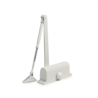 Доводчик дверной SIBA EN3 d40-60 кг белый WHITE с фиксацией 120°