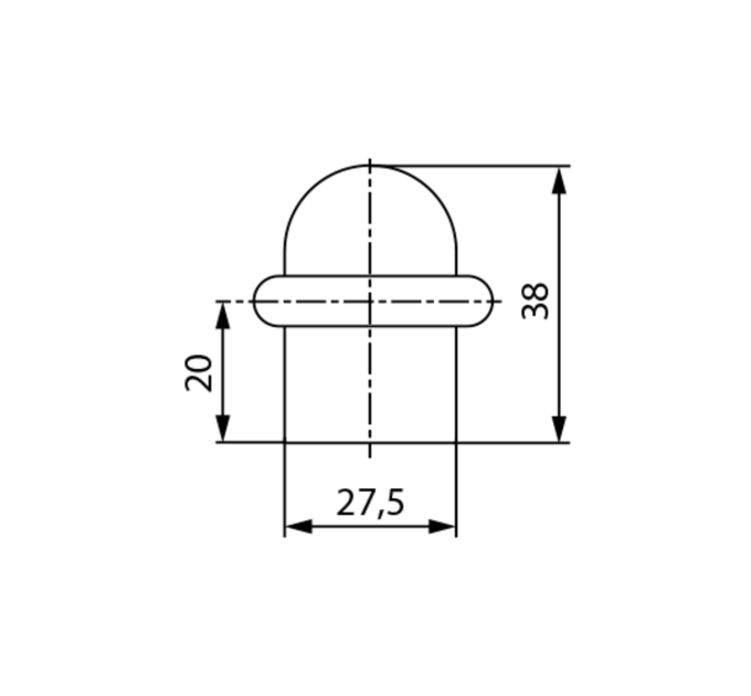 Siba Стопор дверной SB-DS 606 античная бронза AB