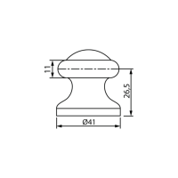 Siba Стопор дверной SB-DS 505 матовый никель SN