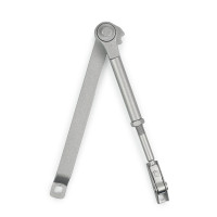 SIBA Тяга универсальная с фиксацией HOLD-OPEN серая SILVER