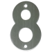 Цифра на дверь "8" нержавеющая сталь
