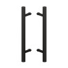 Ручка - скоба WALA PA10 алюминиевая d40 мм под углом 45° двухсторонняя 1000/1200 мм, матовая черная RAL9005