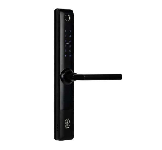 Умный замок SEVEN LOCK SL-7762BF black (Без врезной части)
