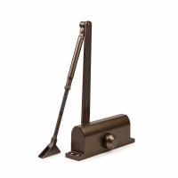 Доводчик дверной SIBA EN4 60-86 кг коричневый BROWN с фиксацией 120°