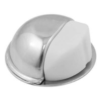 Упор дверной мод d402 - ?50x22 mm самоклеющаяся хром