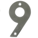 Цифра на дверь "9" нержавеющая сталь