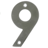 Цифра на дверь "9" нержавеющая сталь