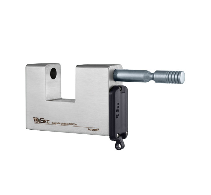 Замок висячий DISEC MG600 MAGNETIC_6G KM0P20 3KEY SLID_shackle 20мм 12мм BOX