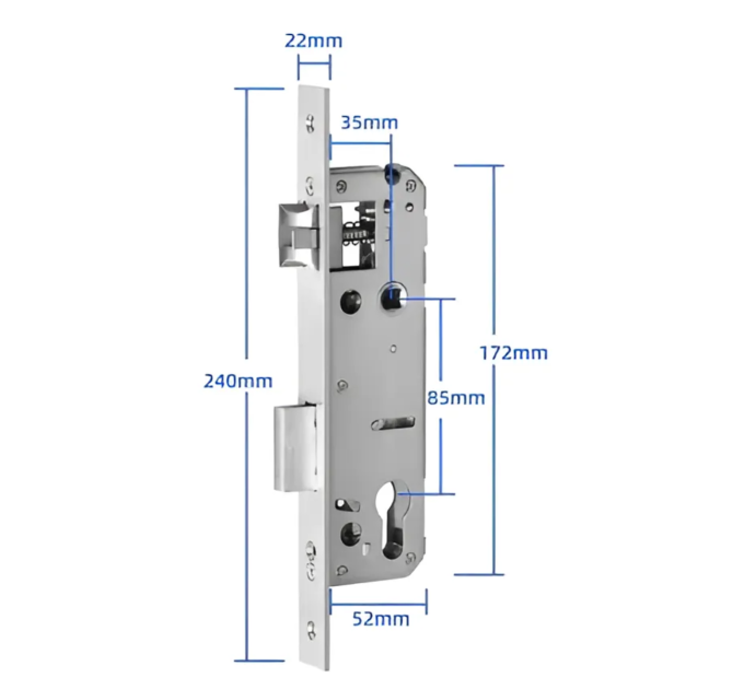 Умный замок SEVEN LOCK SL-7762BF black (Врезная часть 3585)