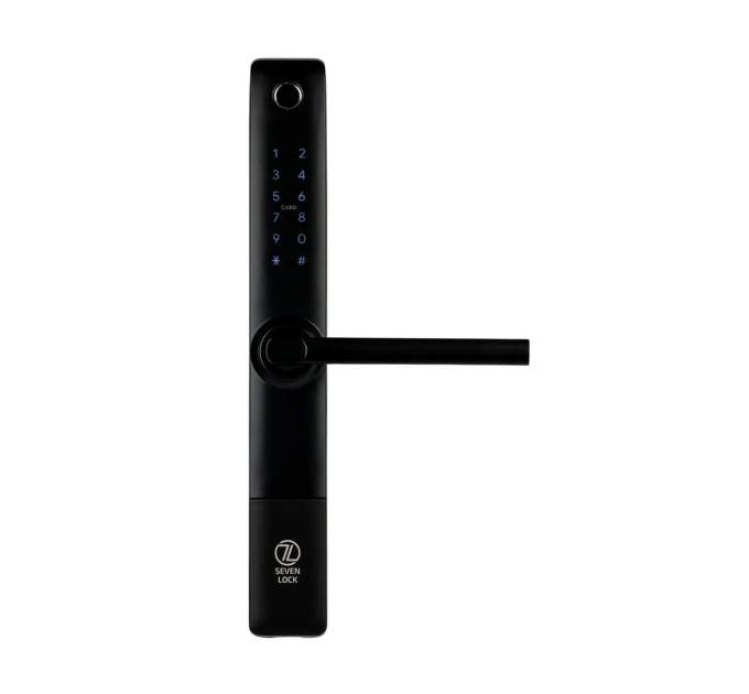 Умный замок SEVEN LOCK SL-7762BF black (Врезная часть 3585)
