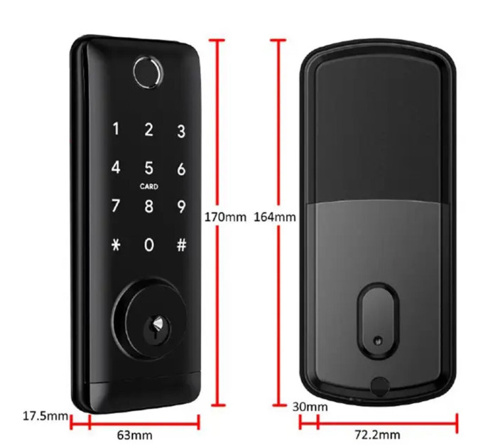 Умный замок SEVEN LOCK SL-7764BF (под ригель)