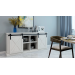 RE12_MINI компл. фурнитуры REA MINI на 1 дверь, с направляющей 1220 мм, Design Line, черный мат.