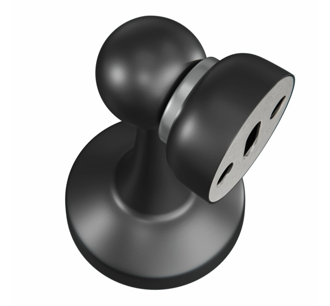 Упор дверной торцевой магнитный мод.715 - ?19x85 mm черный